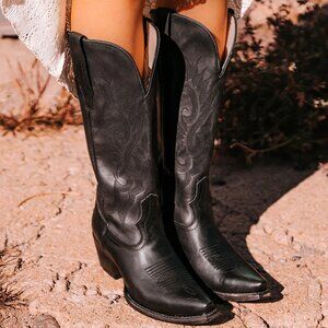 Freebird Woodland Black Western Boots 9